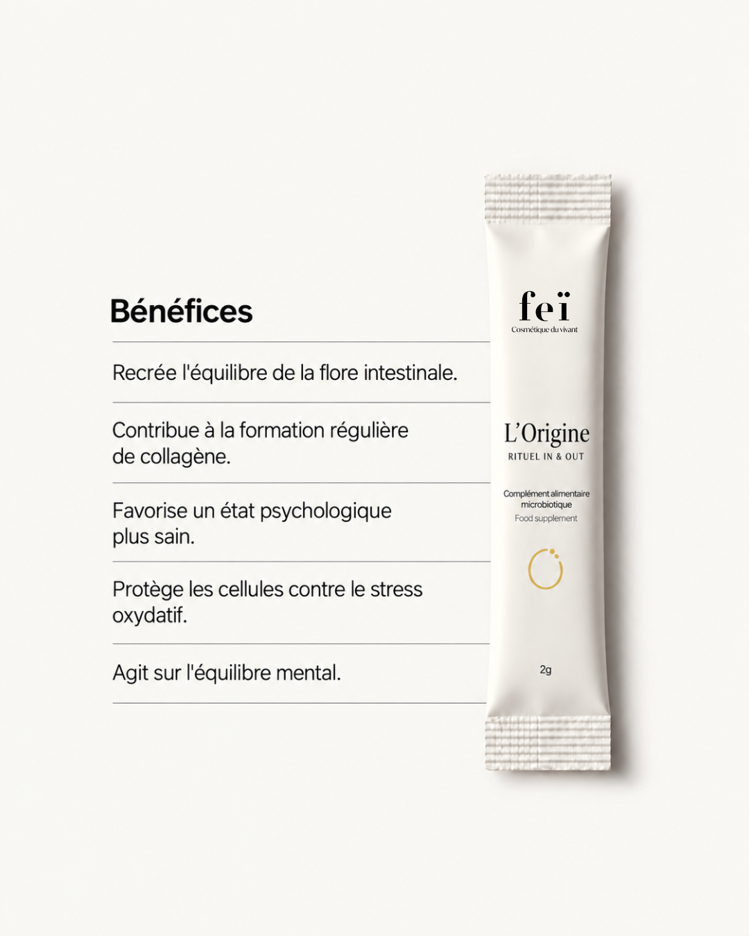 FEï L’Origine product benefits social post