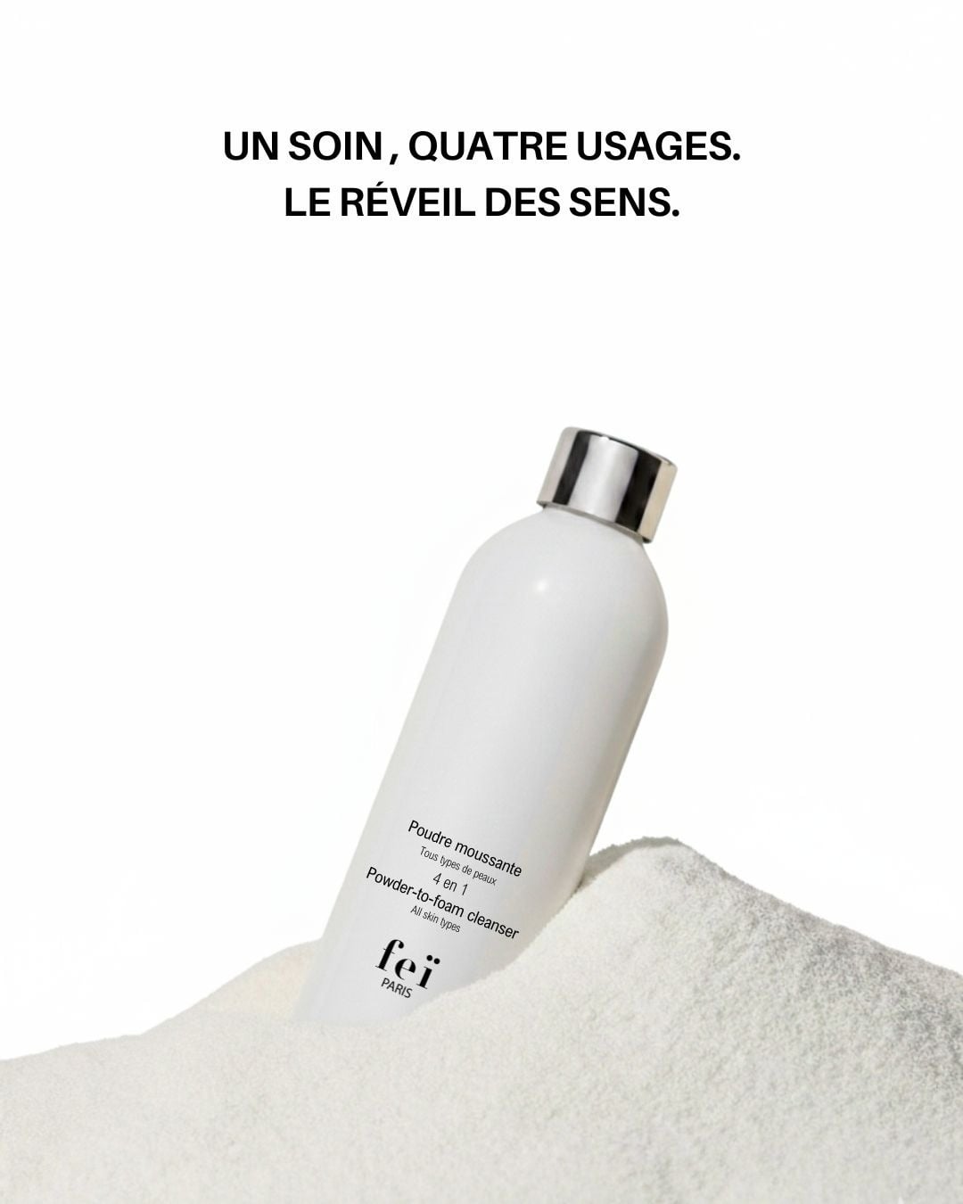 FEï four-in-one cleanser campaign